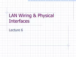 LAN Wiring &amp; Physical Interfaces