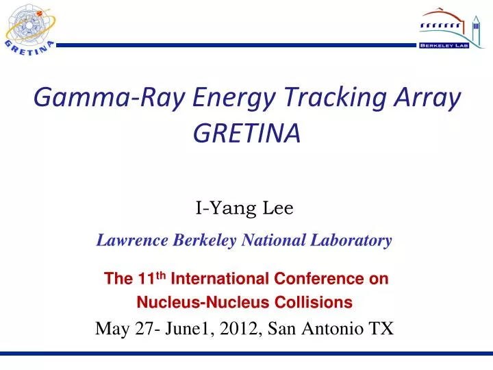 gamma ray energy tracking array gretina