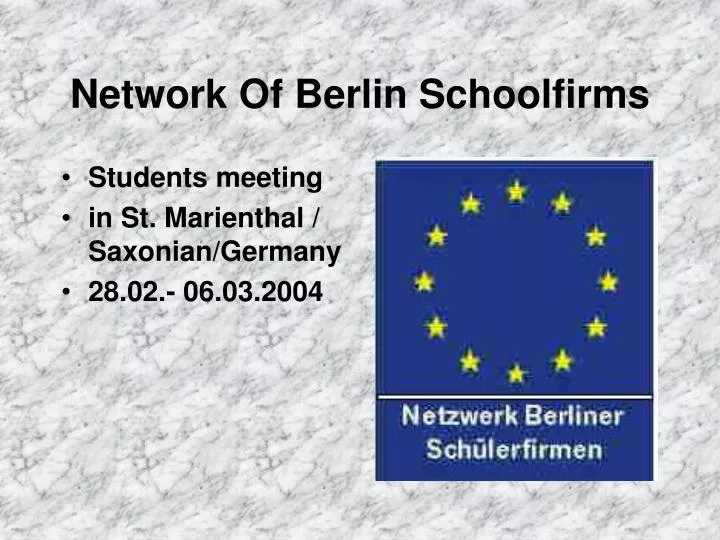 network of berlin schoolfirms