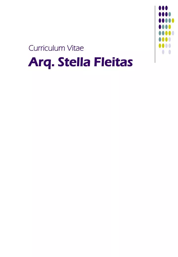 curriculum vitae arq stella fleitas