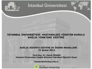 stanbul n vers tes hastaneler y net m kurulu sa lik y net m e t m