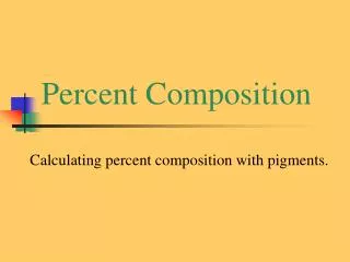 Percent Composition