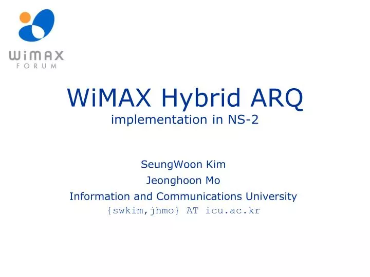 wimax hybrid arq implementation in ns 2