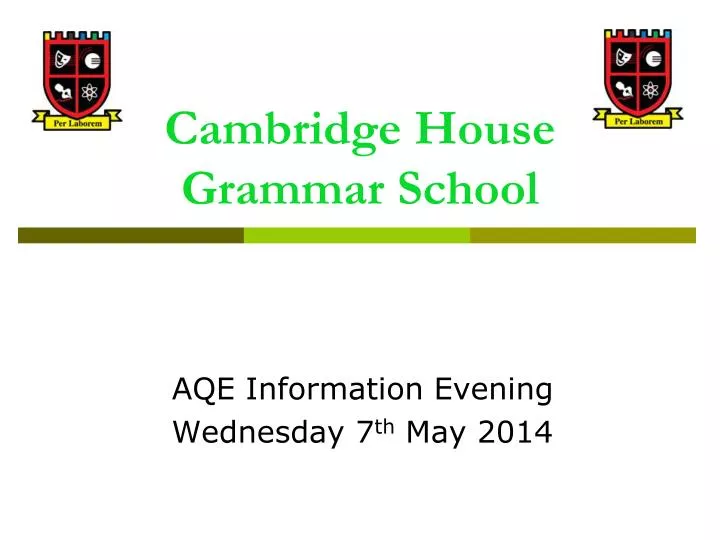 cambridge house grammar school