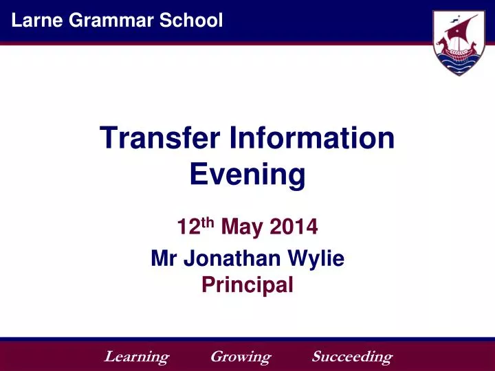 transfer information evening