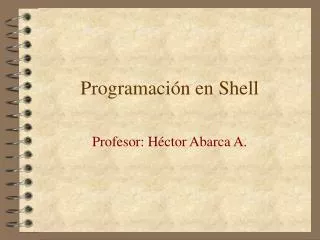 programaci n en shell