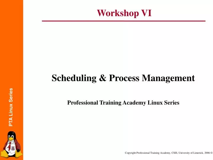 scheduling process management professional training academy linux series