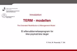 term modellen