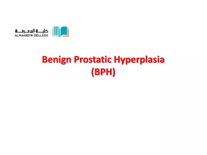 benign prostatic hyperplasia bph