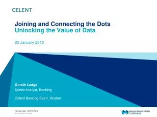 Joining and Connecting the Dots Unlocking the Value of Data