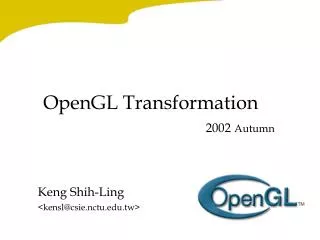 OpenGL Transformation