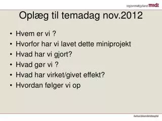 opl g til temadag nov 2012