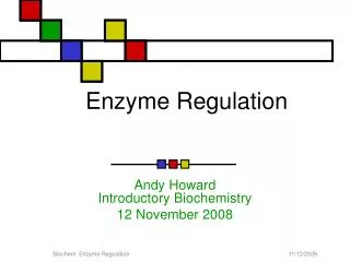 Enzyme Regulation