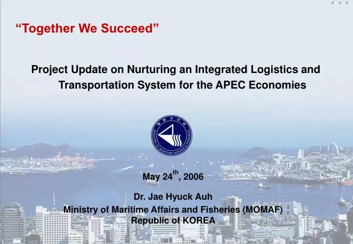 dr jae hyuck auh ministry of maritime affairs and fisheries momaf republic of korea