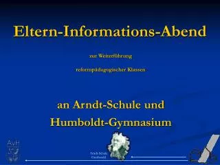 eltern informations abend