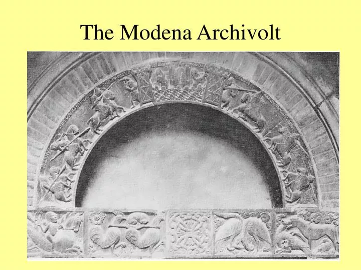the modena archivolt