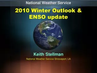 2010 Winter Outlook &amp; ENSO update