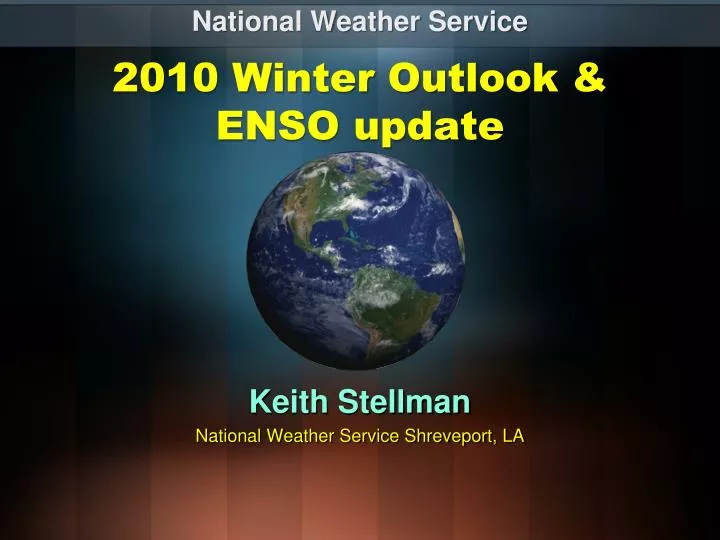 2010 winter outlook enso update