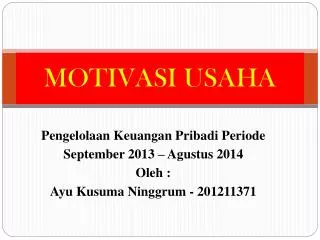 motivasi usaha