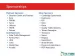 Sponsorships - slide 1