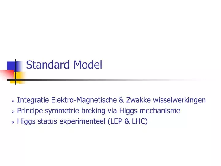 standard model