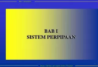 BAB I SISTEM PERPIPAAN