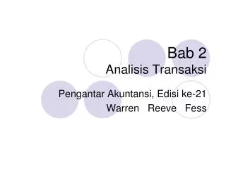 bab 2 analisis transaksi