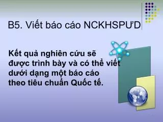 b5 vi t b o c o nckhsp d