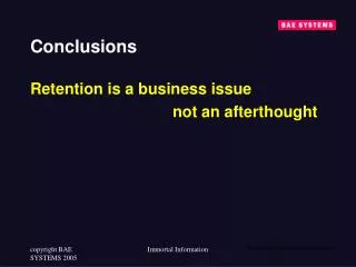 Conclusions