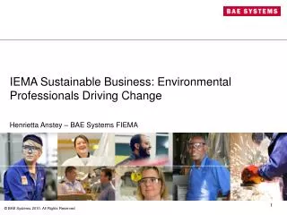 IEMA Sustainable Business: Environmental Professionals Driving Change