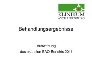 behandlungsergebnisse
