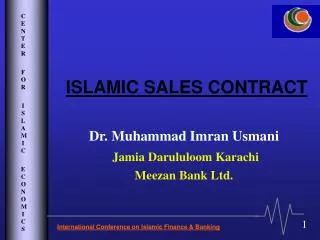 ISLAMIC SALES CONTRACT