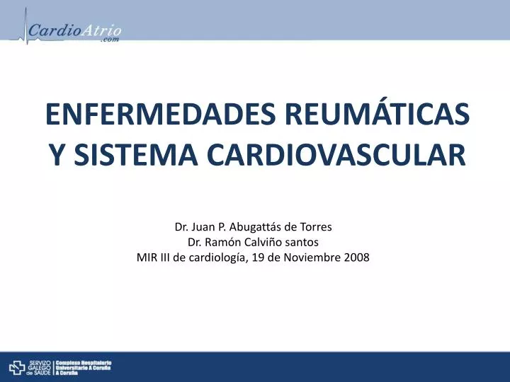 enfermedades reum ticas y sistema cardiovascular