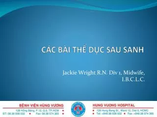 c c b i th d c sau sanh
