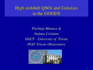 High-redshift QSOs and Galaxies in the GOODS
