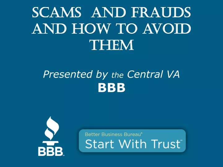 scams and frauds and how to avoid them