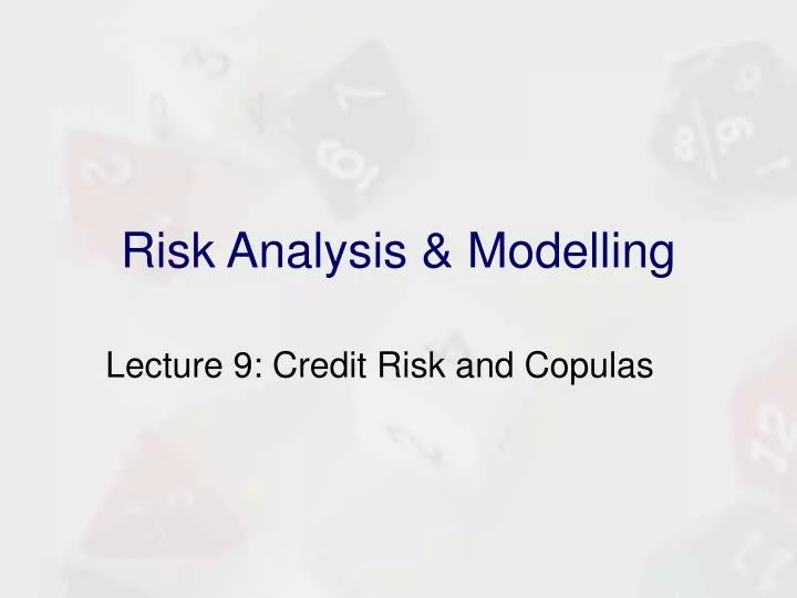 risk analysis modelling