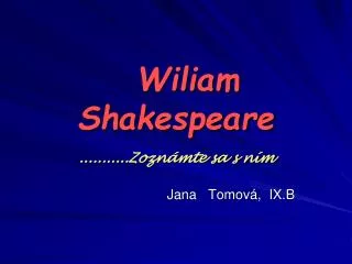 wiliam shakespeare