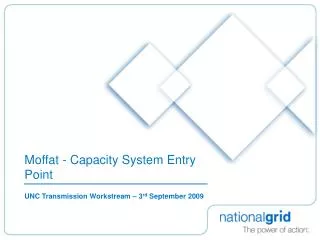 Moffat - Capacity System Entry Point