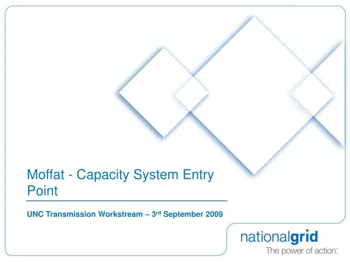 moffat capacity system entry point