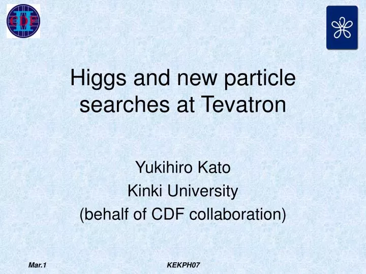 higgs and new particle searches at tevatron