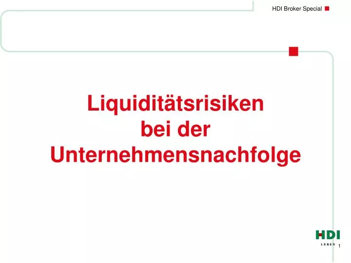 liquidit tsrisiken bei der unternehmensnachfolge