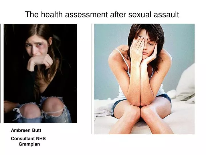 the health assessment after sexual assault