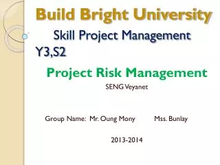 build bright university skill project management y3 s2