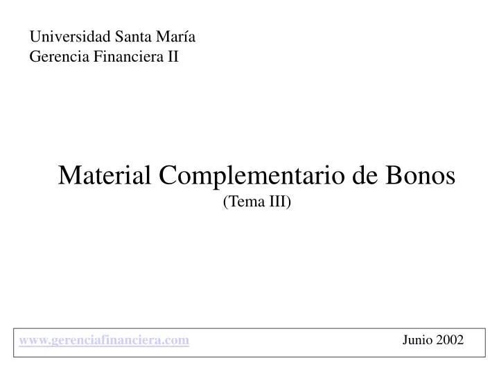 material complementario de bonos tema iii
