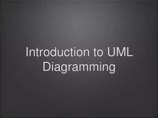 Introduction to UML Diagramming