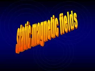static magnetic fields