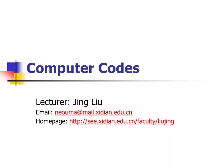 computer codes