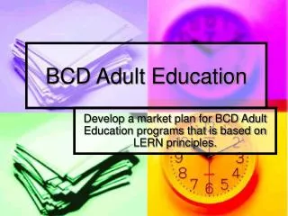 BCD Adult Education