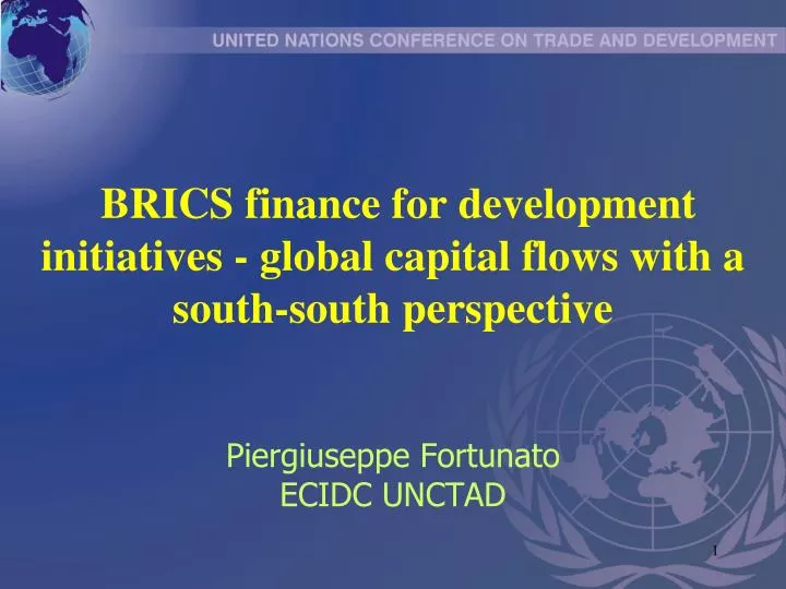 brics finance for development initiatives global capital flows with a south south perspective